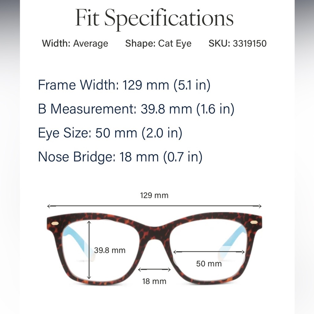 Peepers Sinclair Blue Light Tortoise and Blue Color reading glasses 1.5 strength - Picture 13 of 14